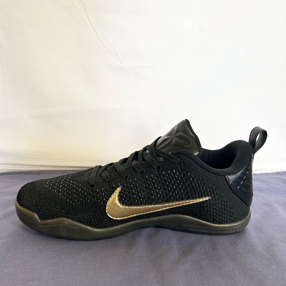 Nike Kobe 11 Elite Low Black/Gold size 8 MEN’S BASKETBALL SHOES - Picture 4 of 8